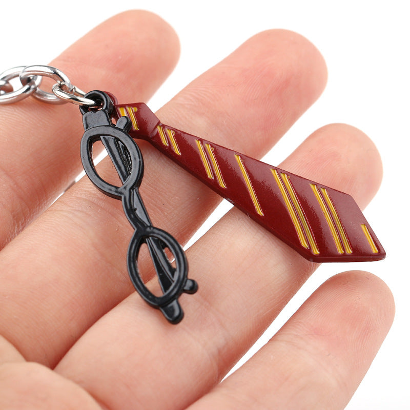 Harry Potter Tie & Glasses Keychain