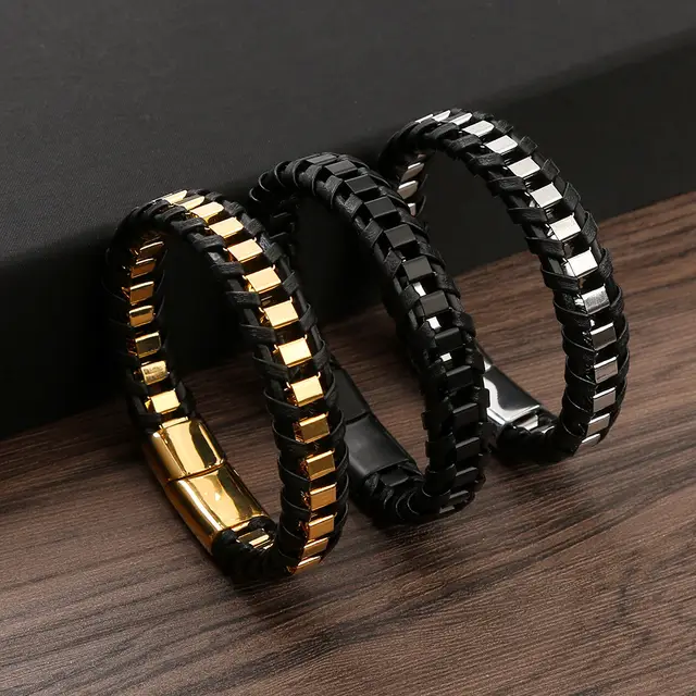 Gents Leather Bracelet