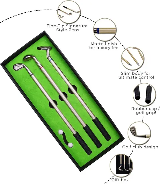 Golf Clubs Pen Set