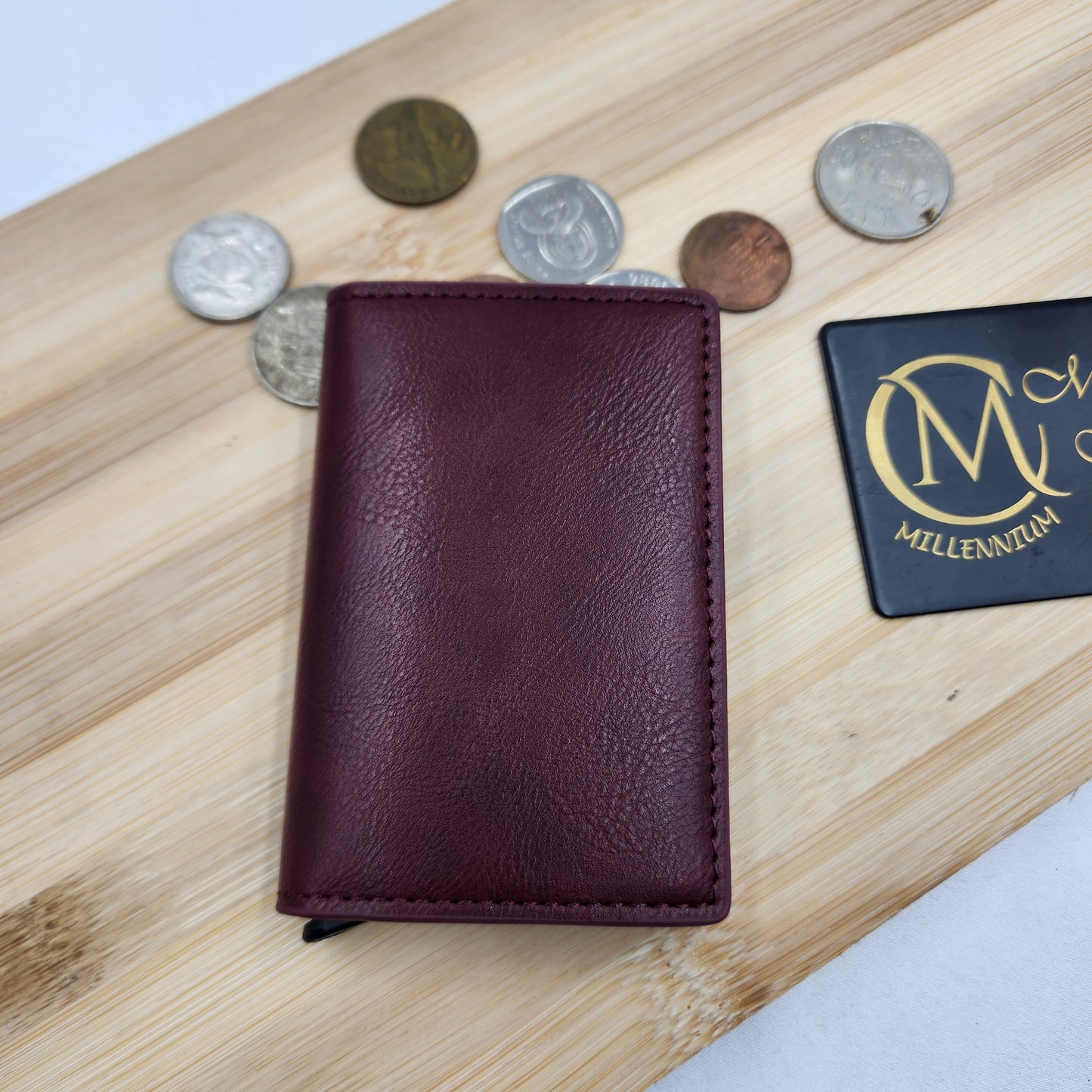 Leather Card Wallet Single Slot