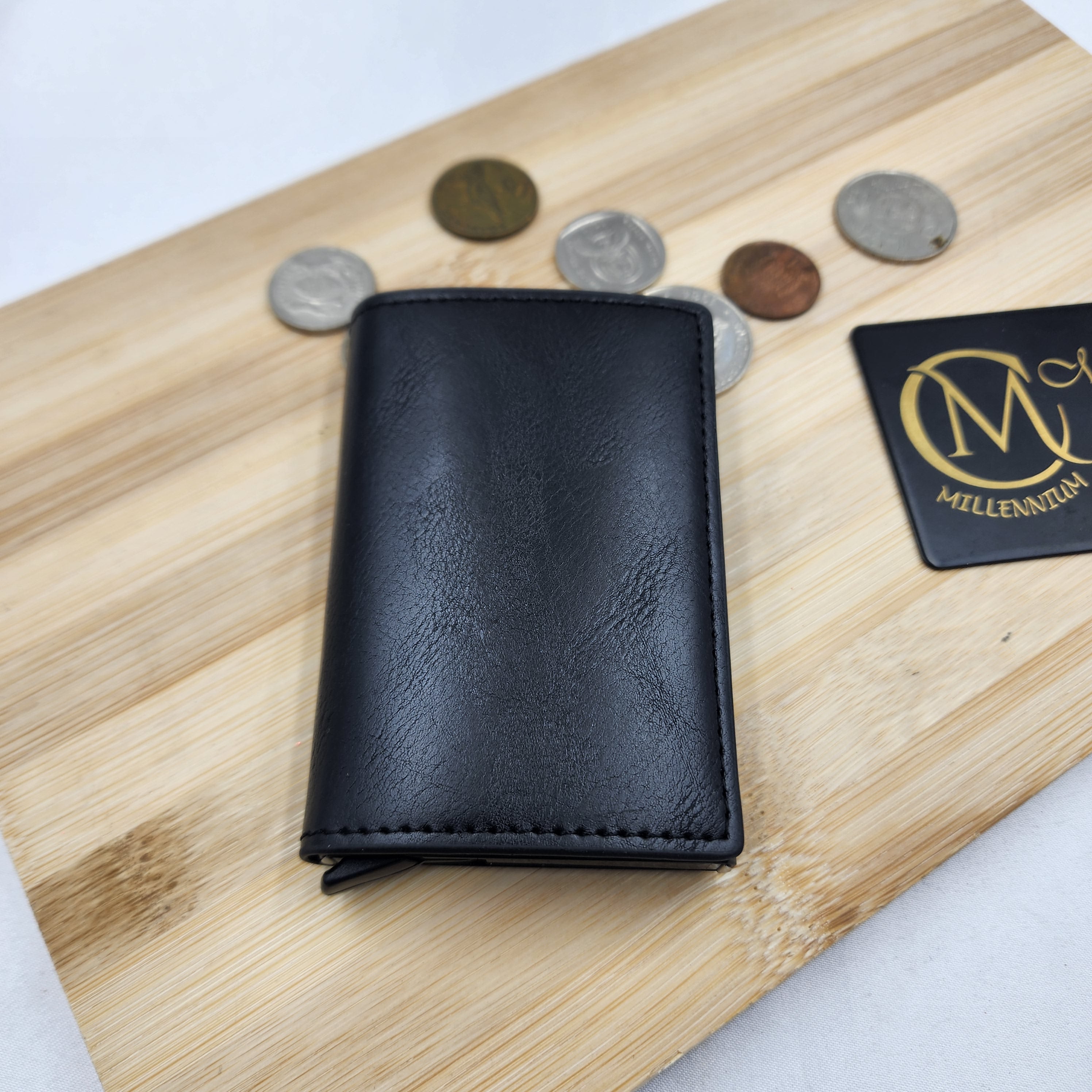 Leather Card Wallet Single Slot