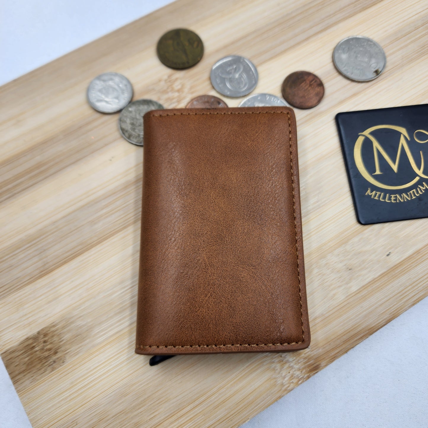 Leather Card Wallet Single Slot