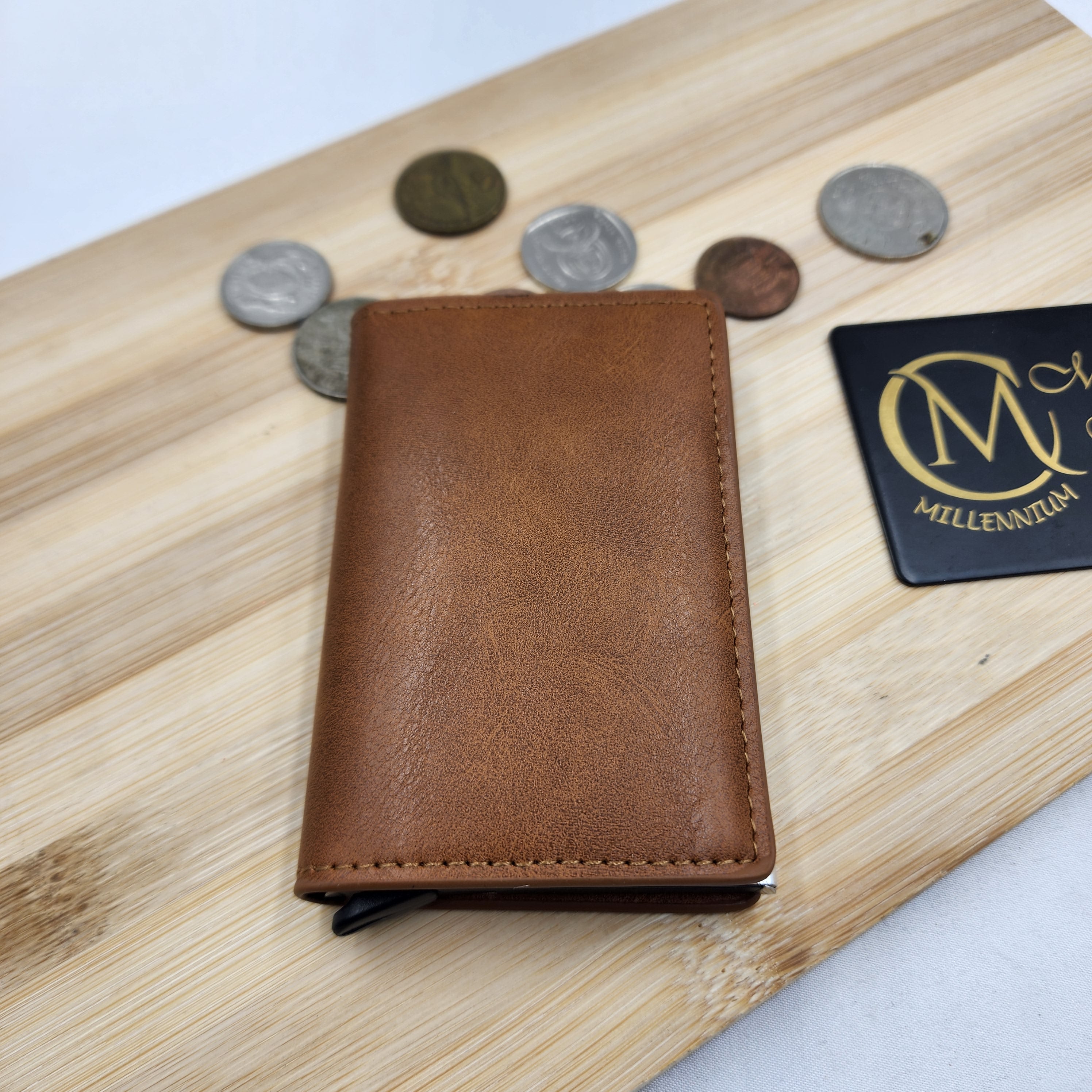 Leather Card Wallet Single Slot