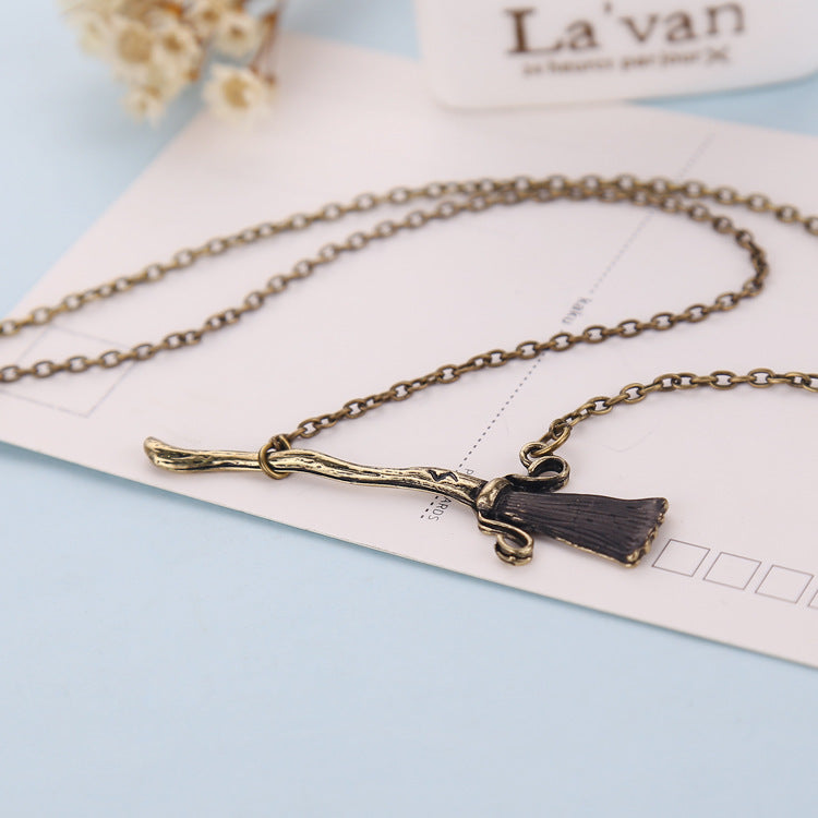 Harry Potter Broom Necklace