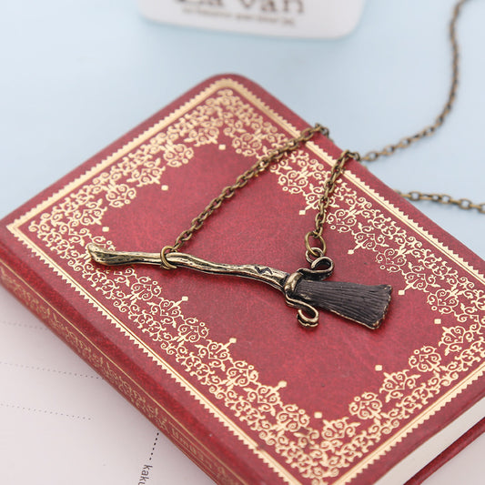 Harry Potter Broom Necklace