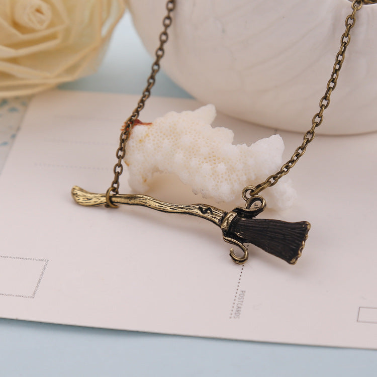 Harry Potter Broom Necklace