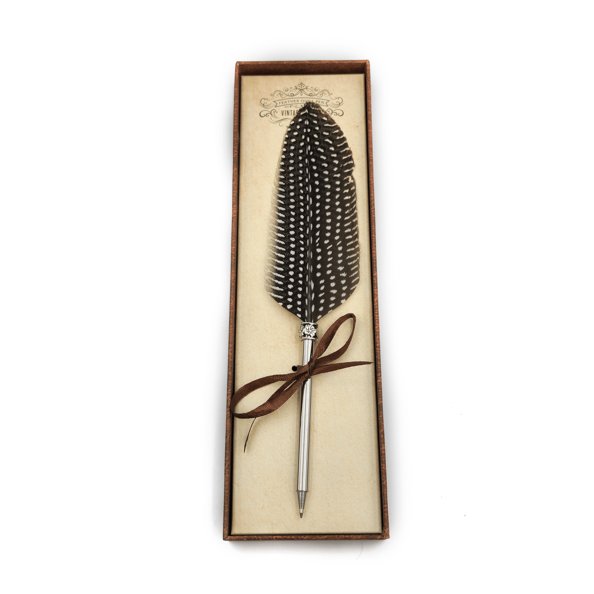 0.5mm Feather Ballpoint Brown Design Pen Set