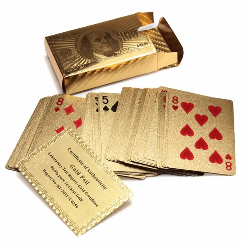 24 Carat Gold Foil Card Deck