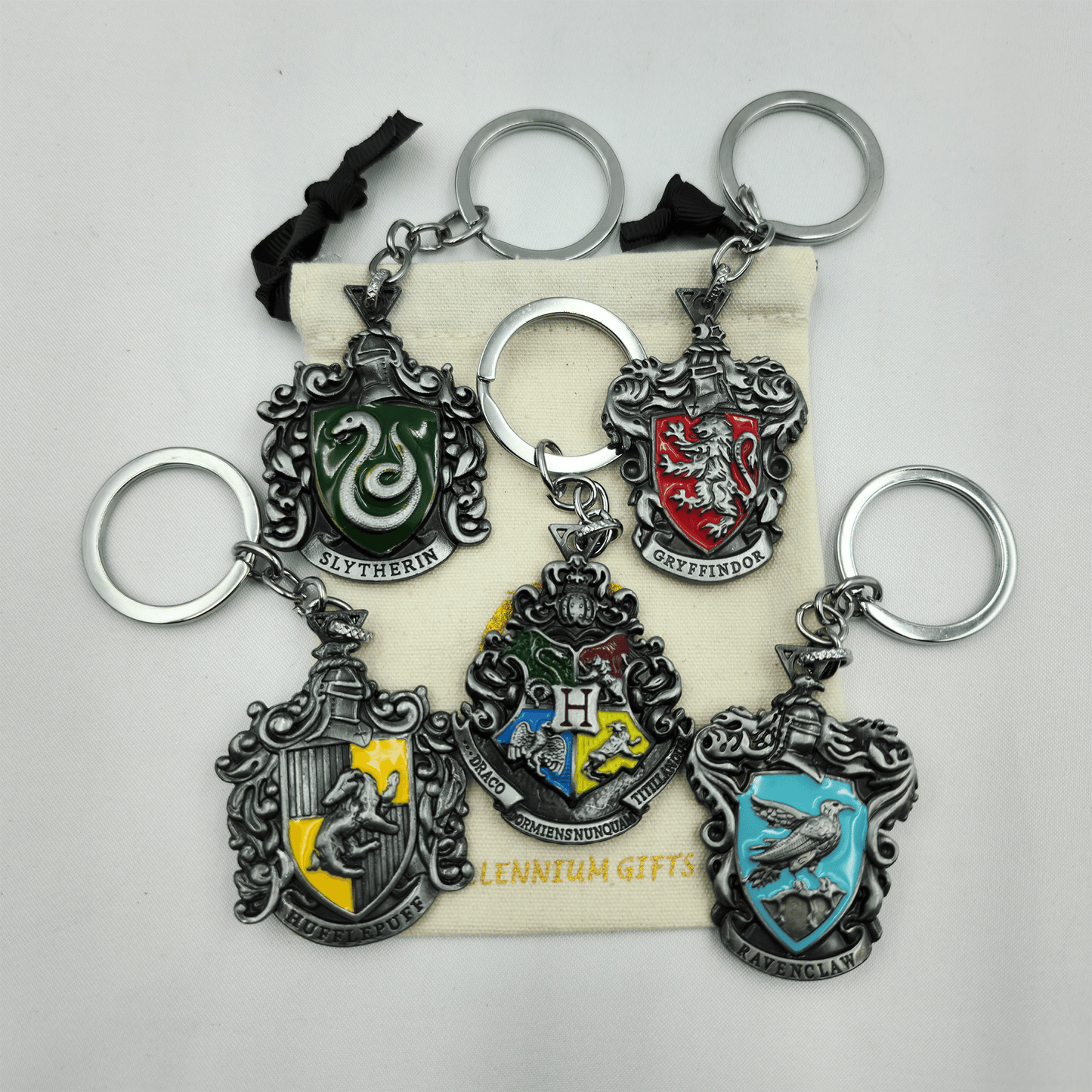 Harry Potter Hogwarts House Keychains