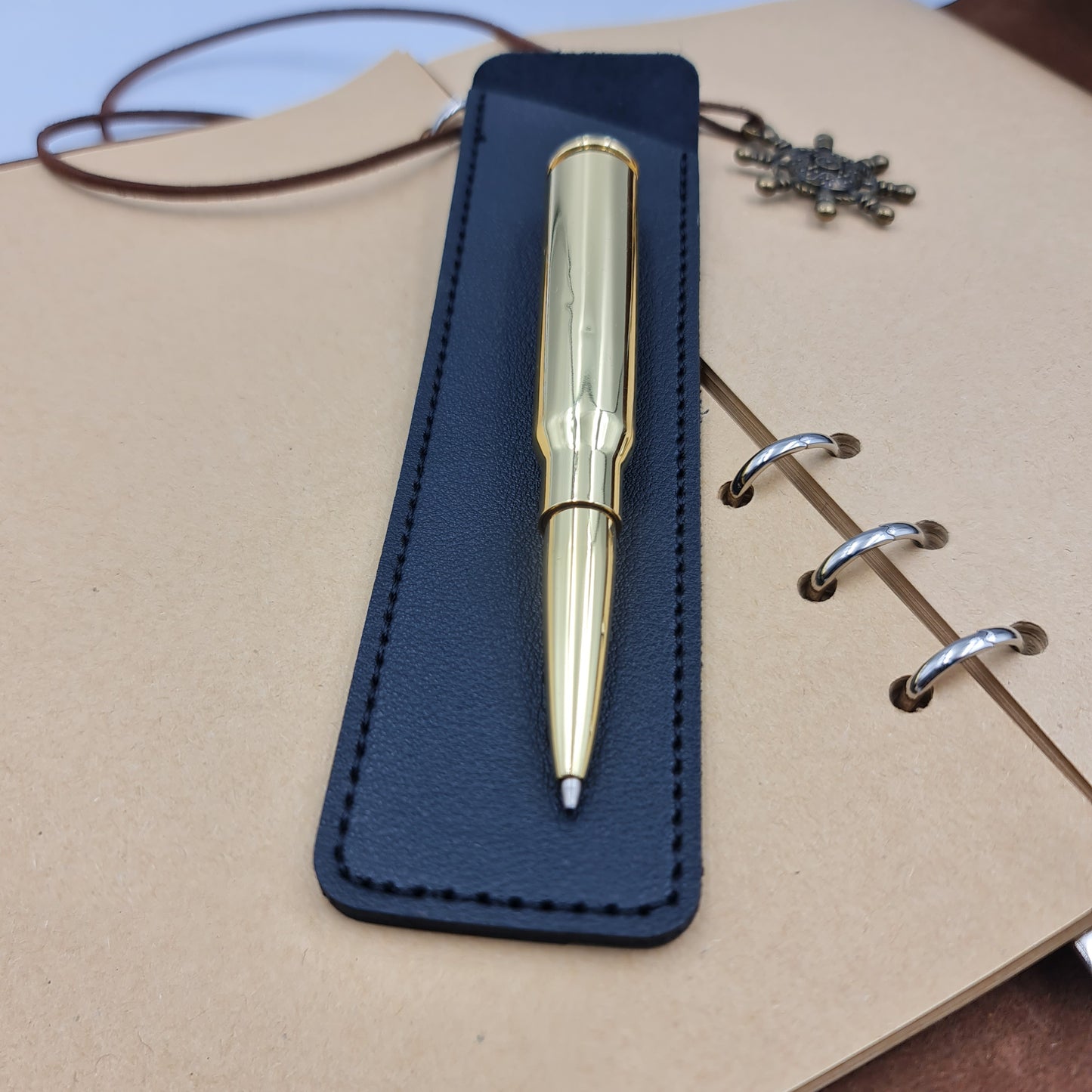 Millen Gifts is pleased to bring to you our one of a kind range of Bullet Pens  0.5mm Ballpoint Twist Bullet Pen 0.5mm Ballpoint Lid Bullet Pen Fountain Bullet Pen The Bullet Pen comes included with the Leather Pen Pouch and an option to add your very own personalized laser engraving to the item.