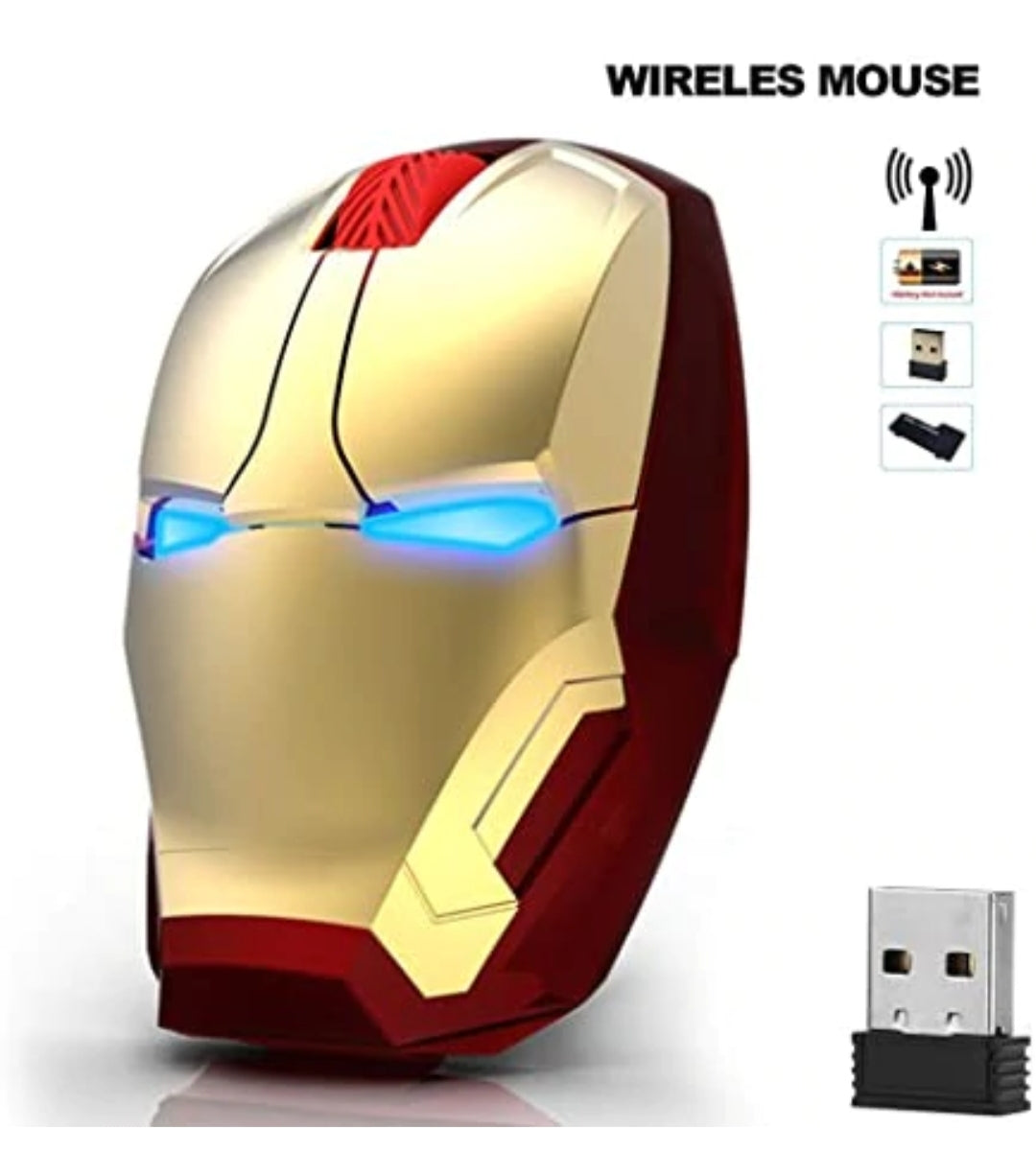 Iron Man Wireless Optical Mouse