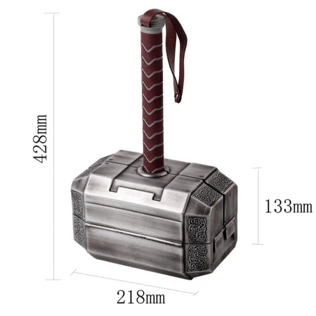 The Thor Hammer Toolbox is the perfect solution for professional craftspeople and hobbyists alike. Featuring a hammer with an ergonomic design and a set of top-quality tools, this product is a great way to get the job done quickly and efficiently. The hammer's anti-slip grip and durable construction makes it a reliable and dependable tool, while the full set of tools gives you everything you need for your next project.